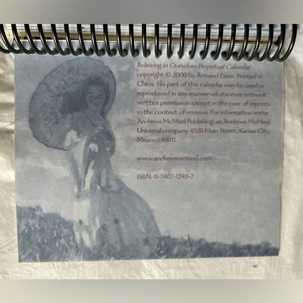 EUC! Believing in Ourselves Perpetual Calendar Daily Reflections for Women